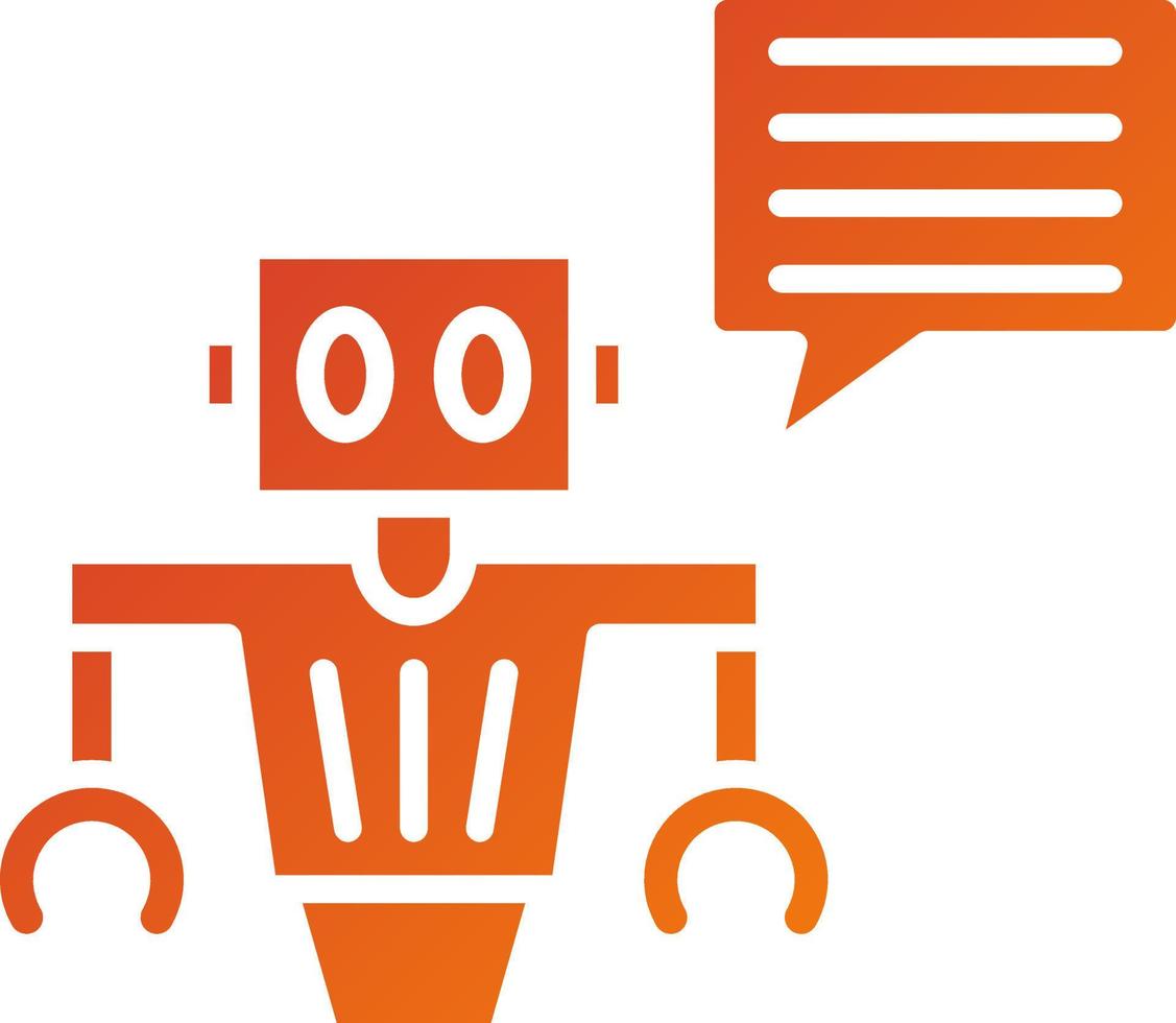 Chatbot Icon Style vector