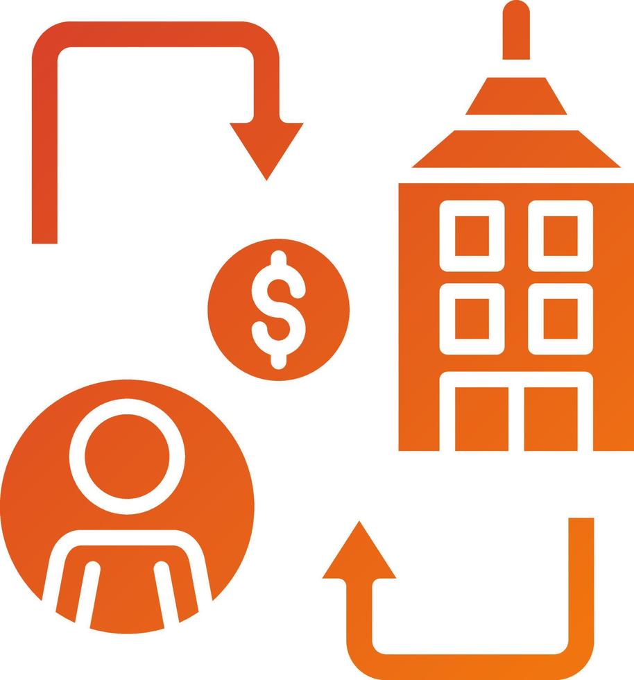 B2C Icon Style vector