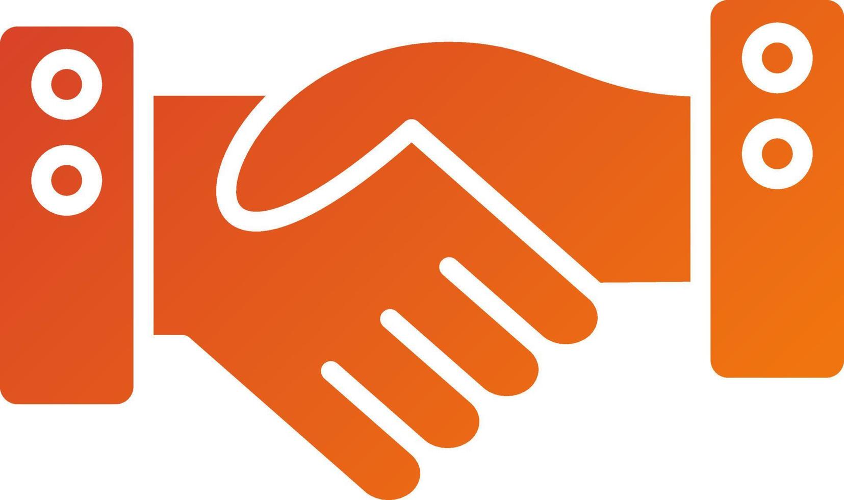 Handshake Icon Style vector