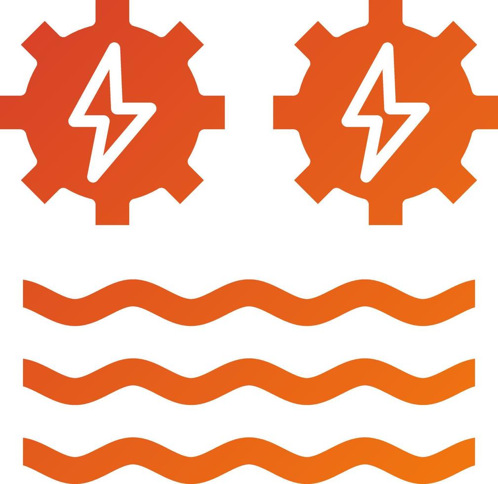 Hydro Power Icon Style vector