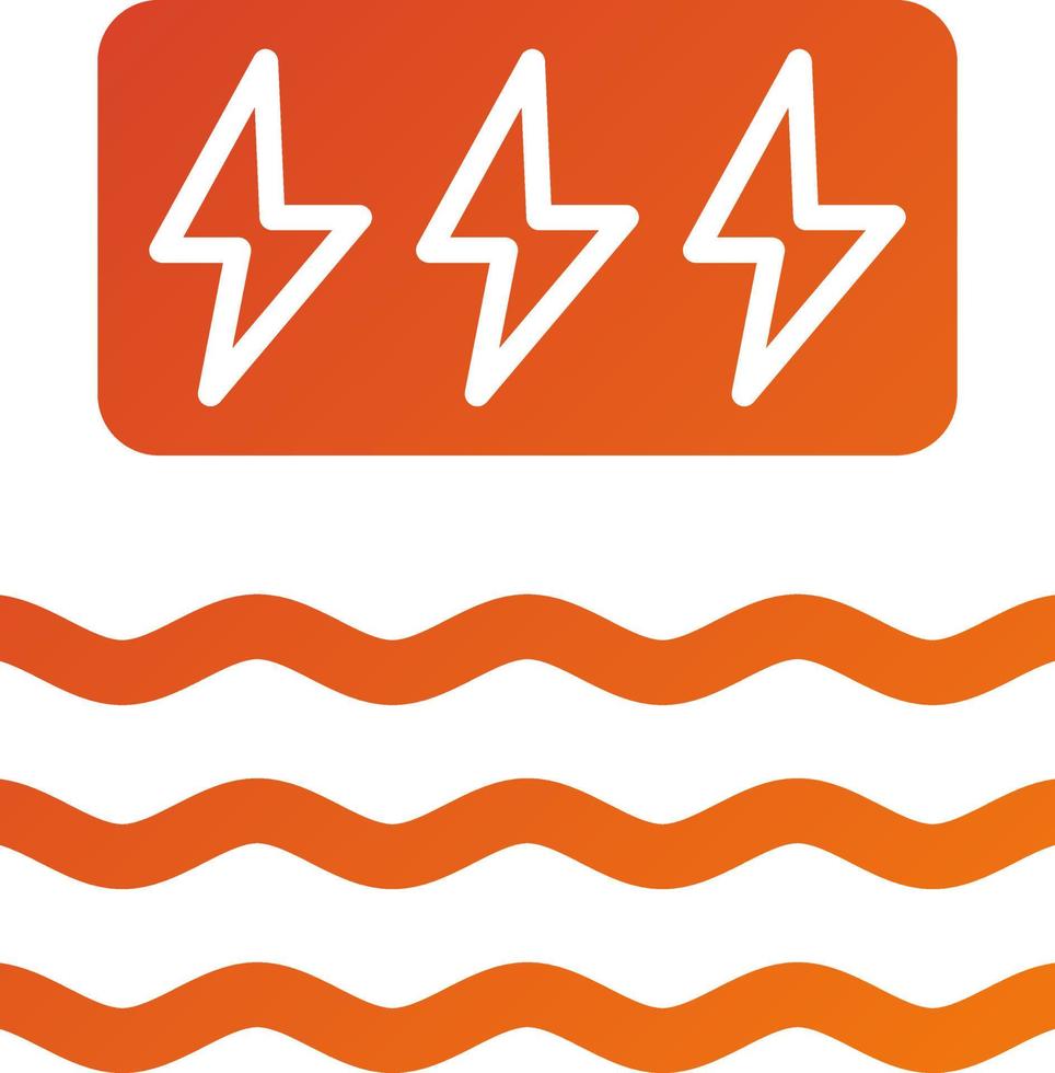 Wave Power Icon Style vector