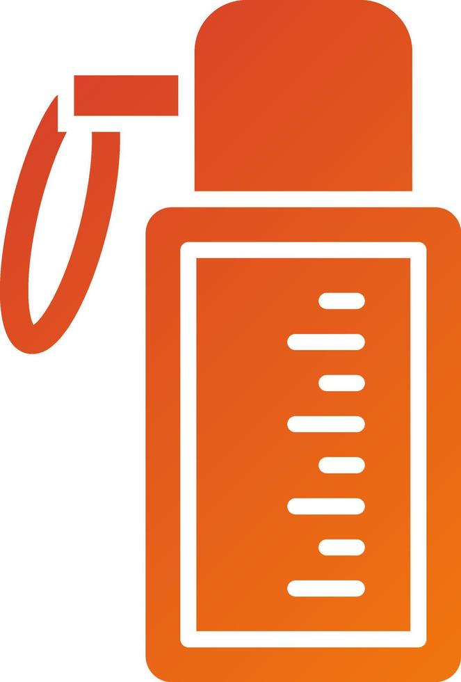 Water Flask Icon Style vector