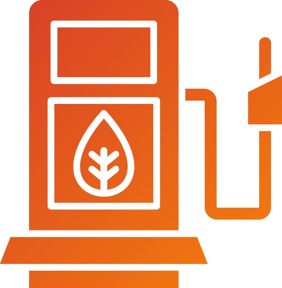 biocombustible estación icono estilo vector