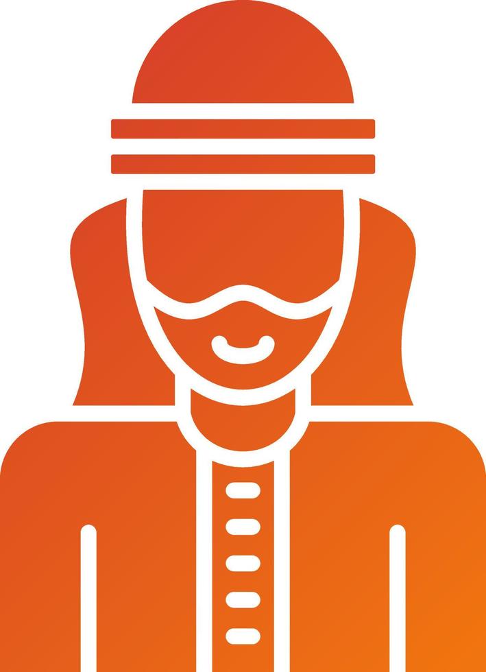 Male Bedouin Icon Style vector