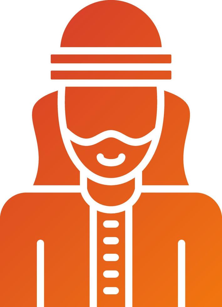 Male Bedouin Icon Style vector