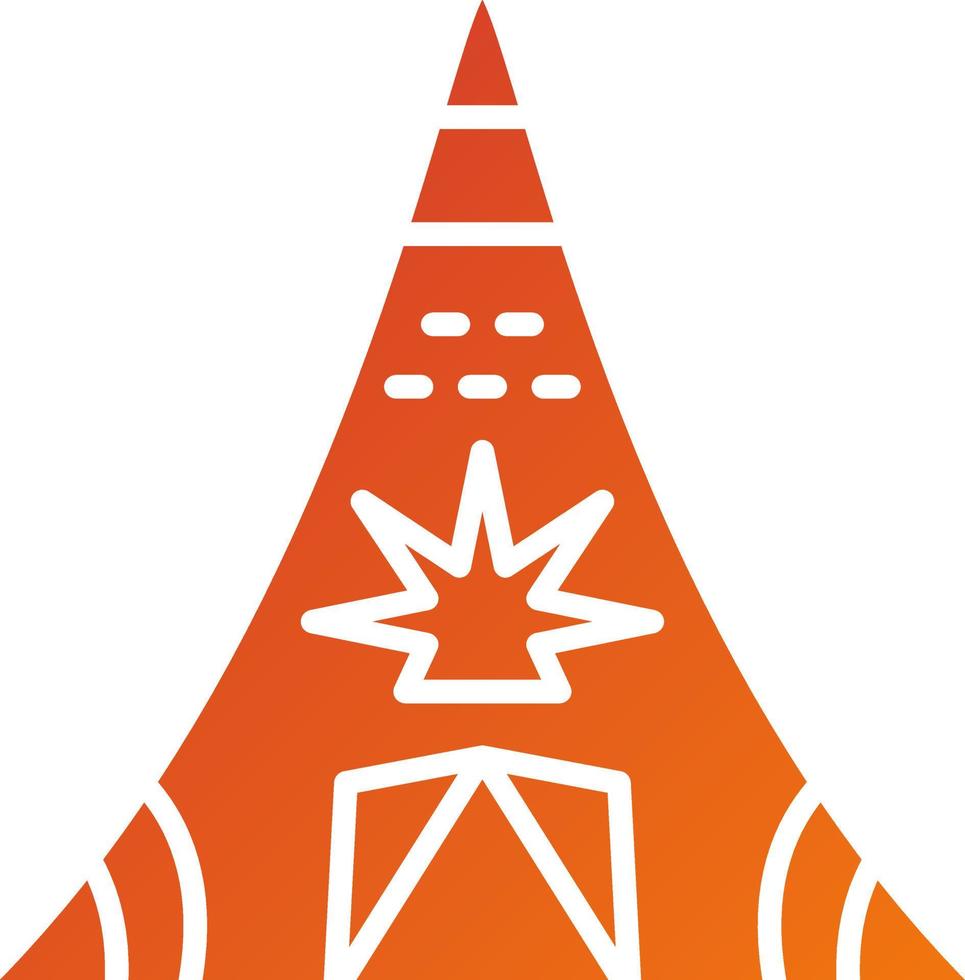 Desert Tipi Icon Style vector