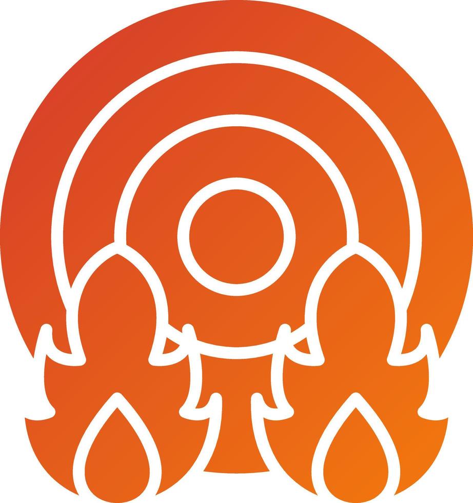 Inflammation Icon Style vector