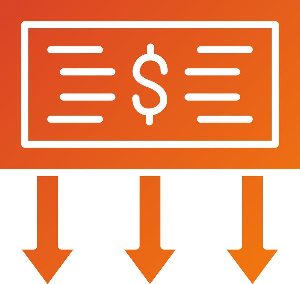 Receive Amount Icon Style vector