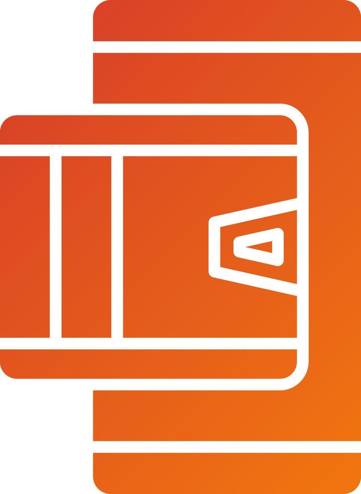Mobile Wallet Icon Style vector