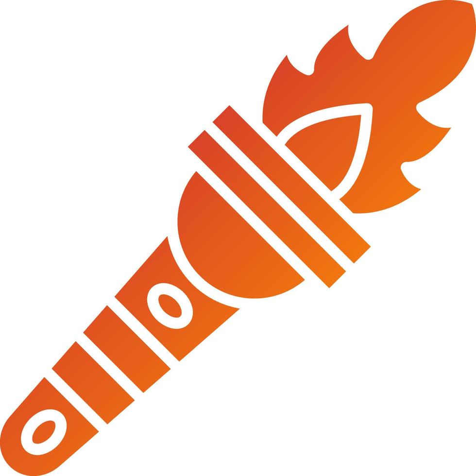 Fire Torch Icon Style vector