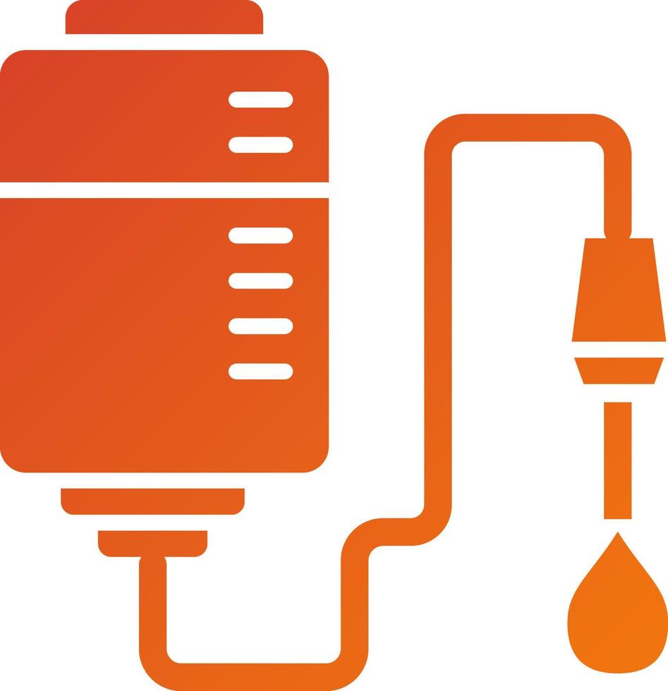 Blood Transfusion Icon Style vector