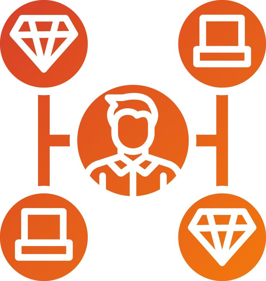 Omnichannel Merchandising Icon Style vector