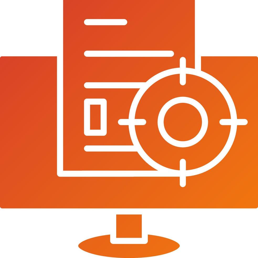 Contextual Targeting Icon Style vector