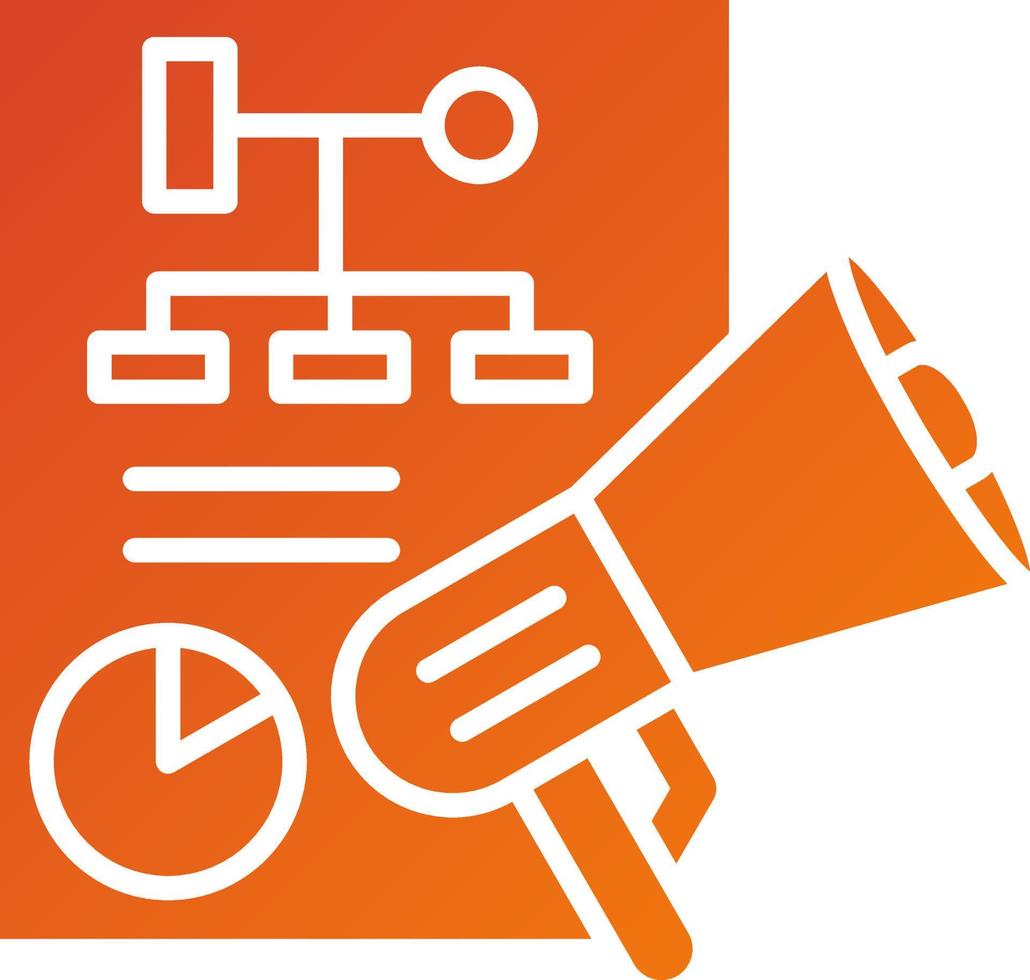 Marketing Plan Icon Style vector