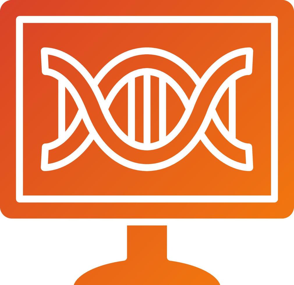 Computational Biology Icon Style vector