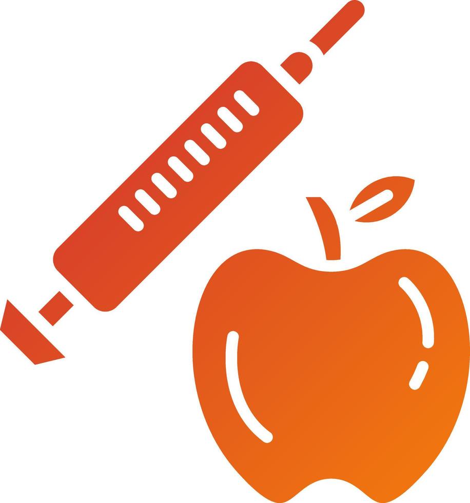 Genetic Modification Food Icon Style vector