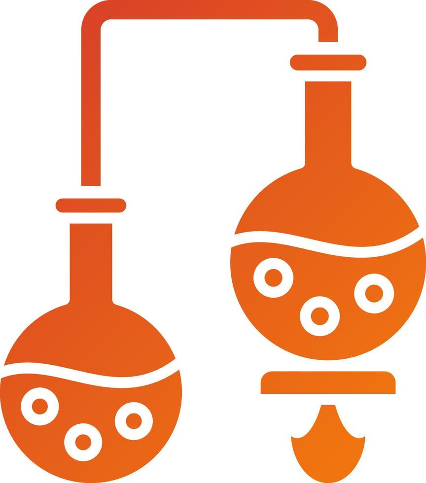 Chemistry Experiment Icon Style vector