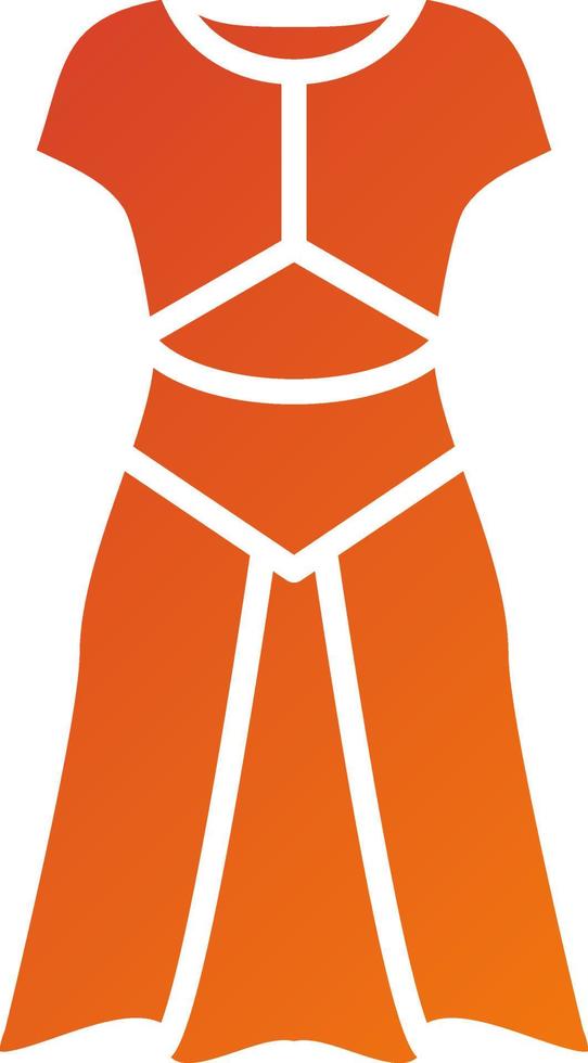 estilo de icono de vestido vector