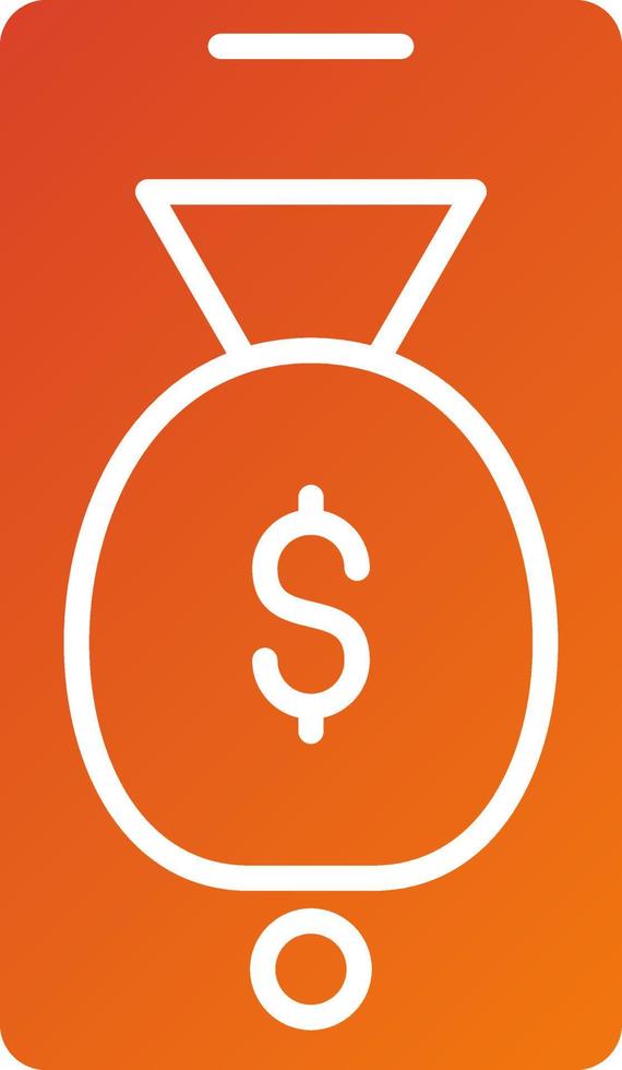 Online Investment Icon Style vector