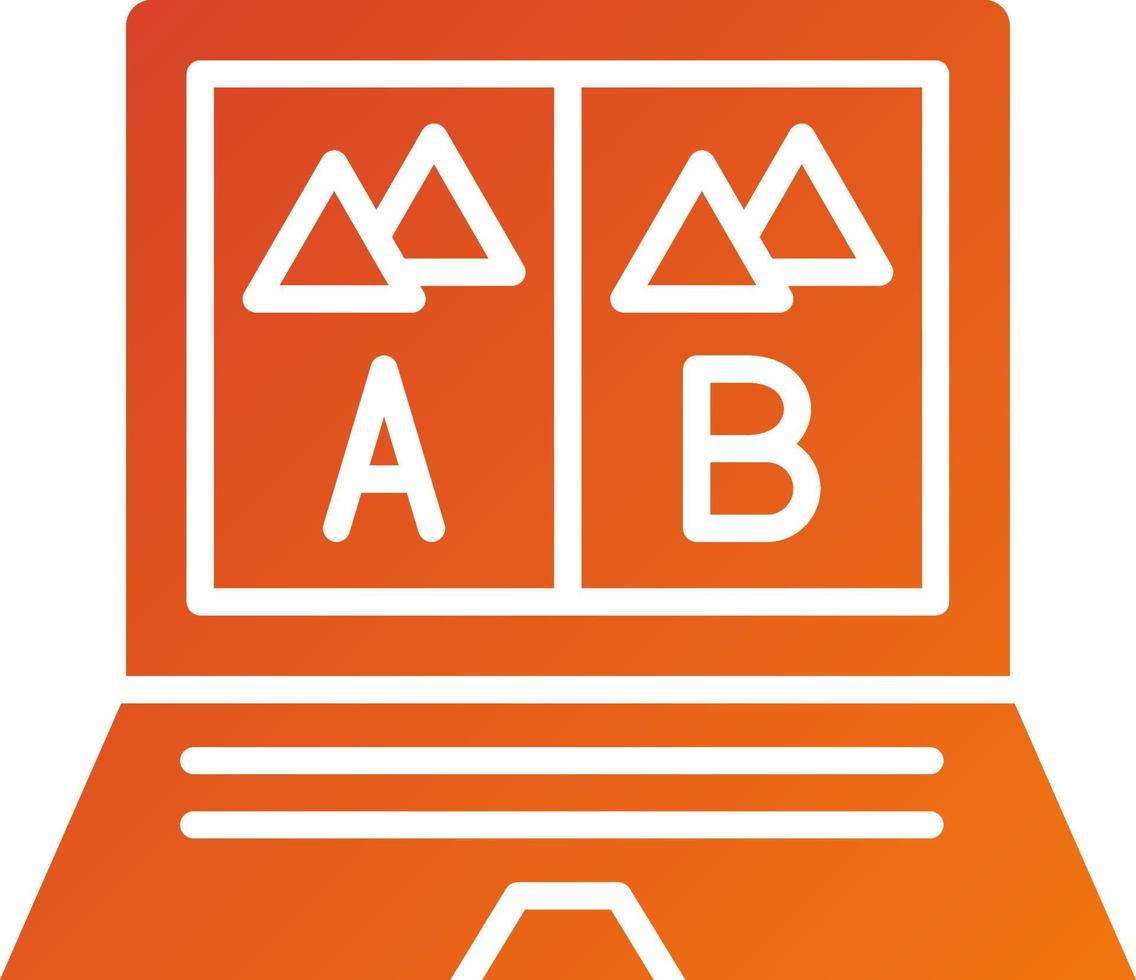 Ab Testing Icon Style vector