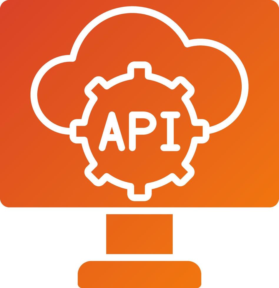 Api Icon Style vector