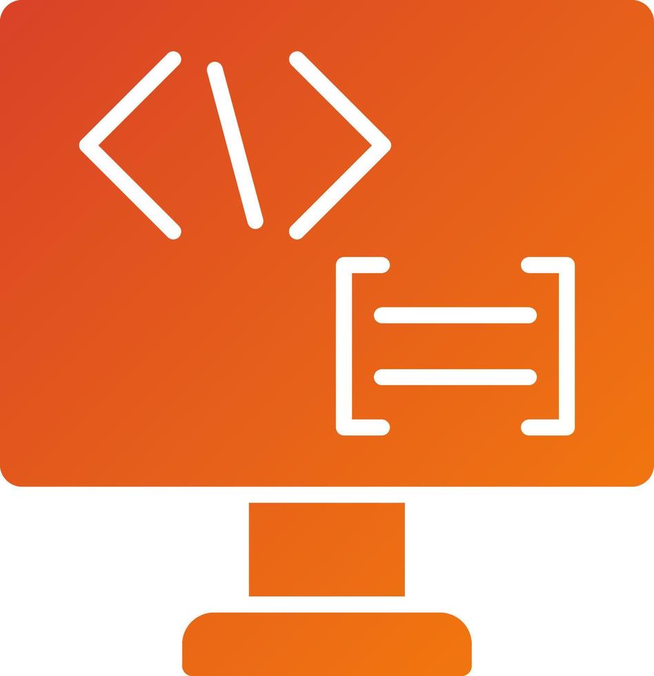 Coding Language Icon Style vector