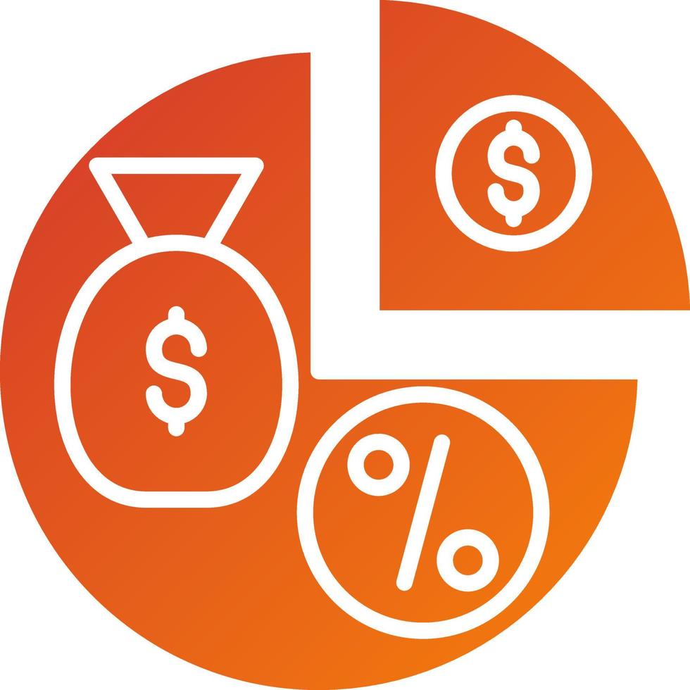 Dividends Icon Style vector