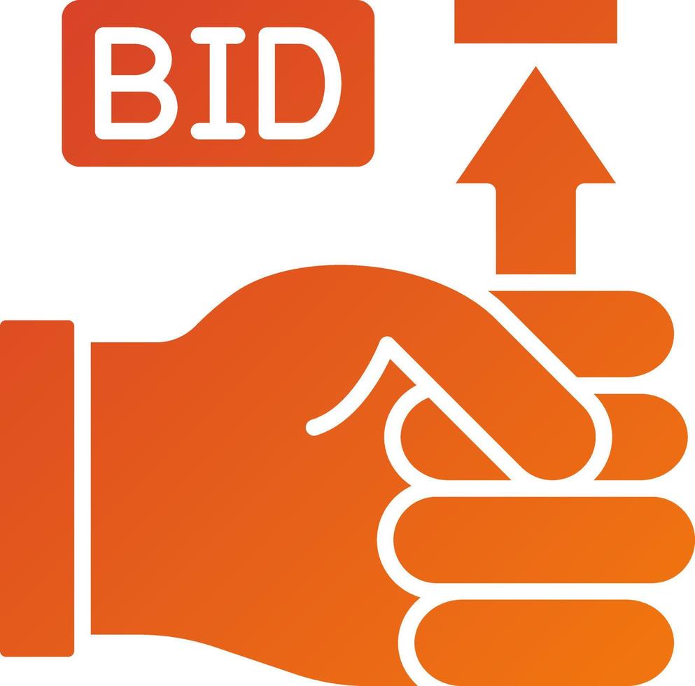 Maximum Bid Icon Style vector