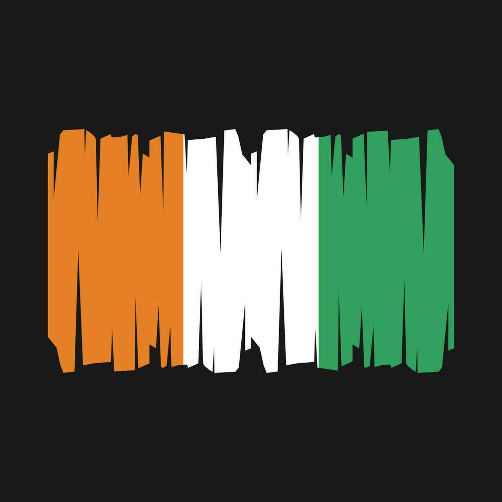 Ivory Coast Flag Vector
