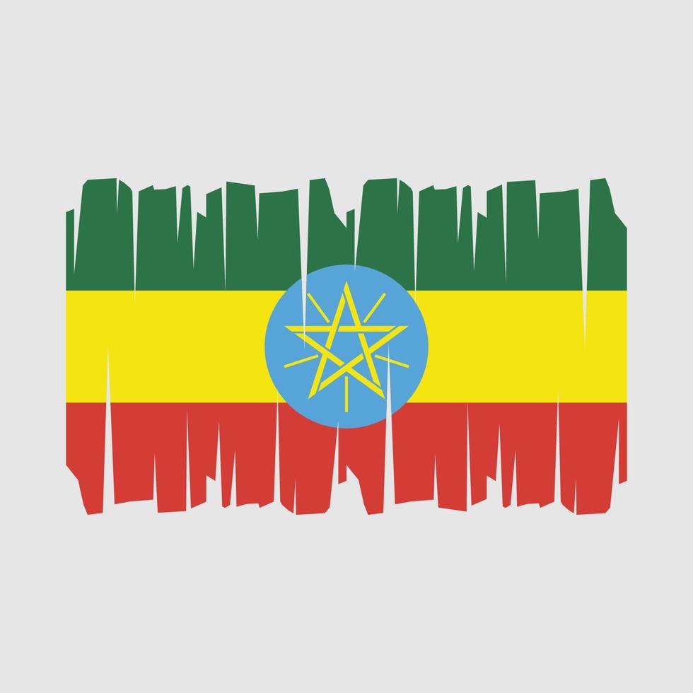 Ethiopia Flag Vector