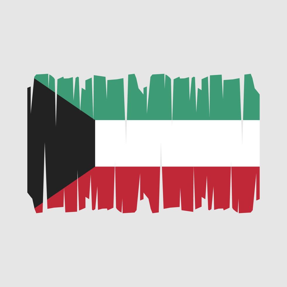 vector de bandera de kuwait