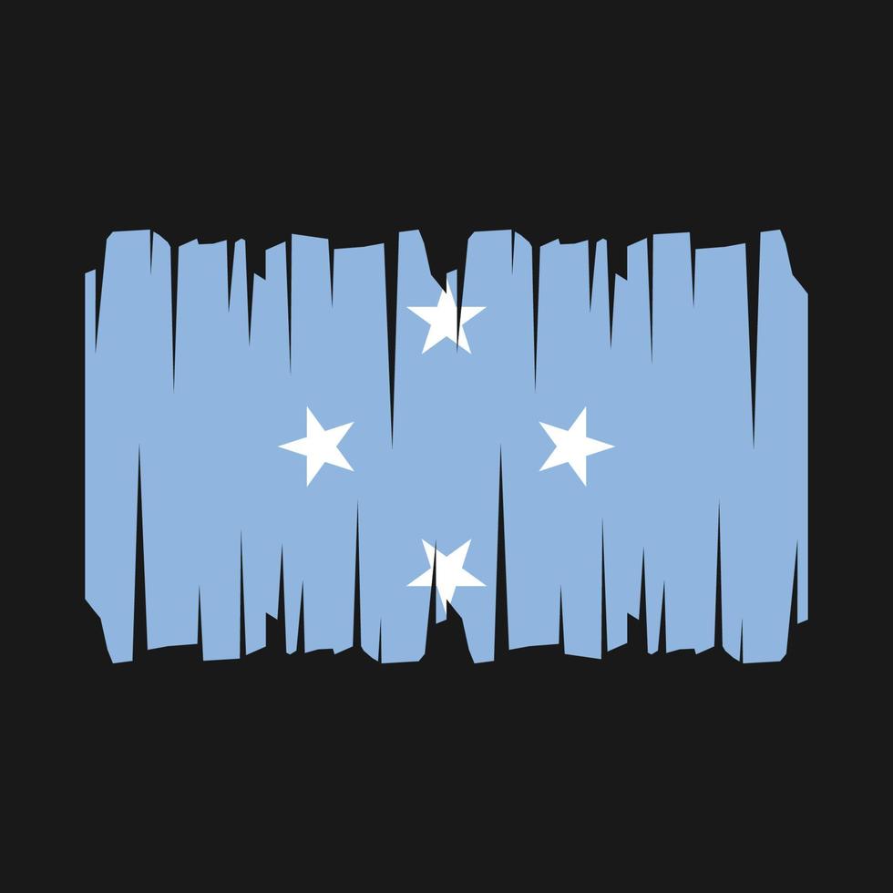 vector de bandera de micronesia