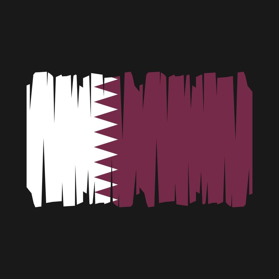 Qatar Flag Vector