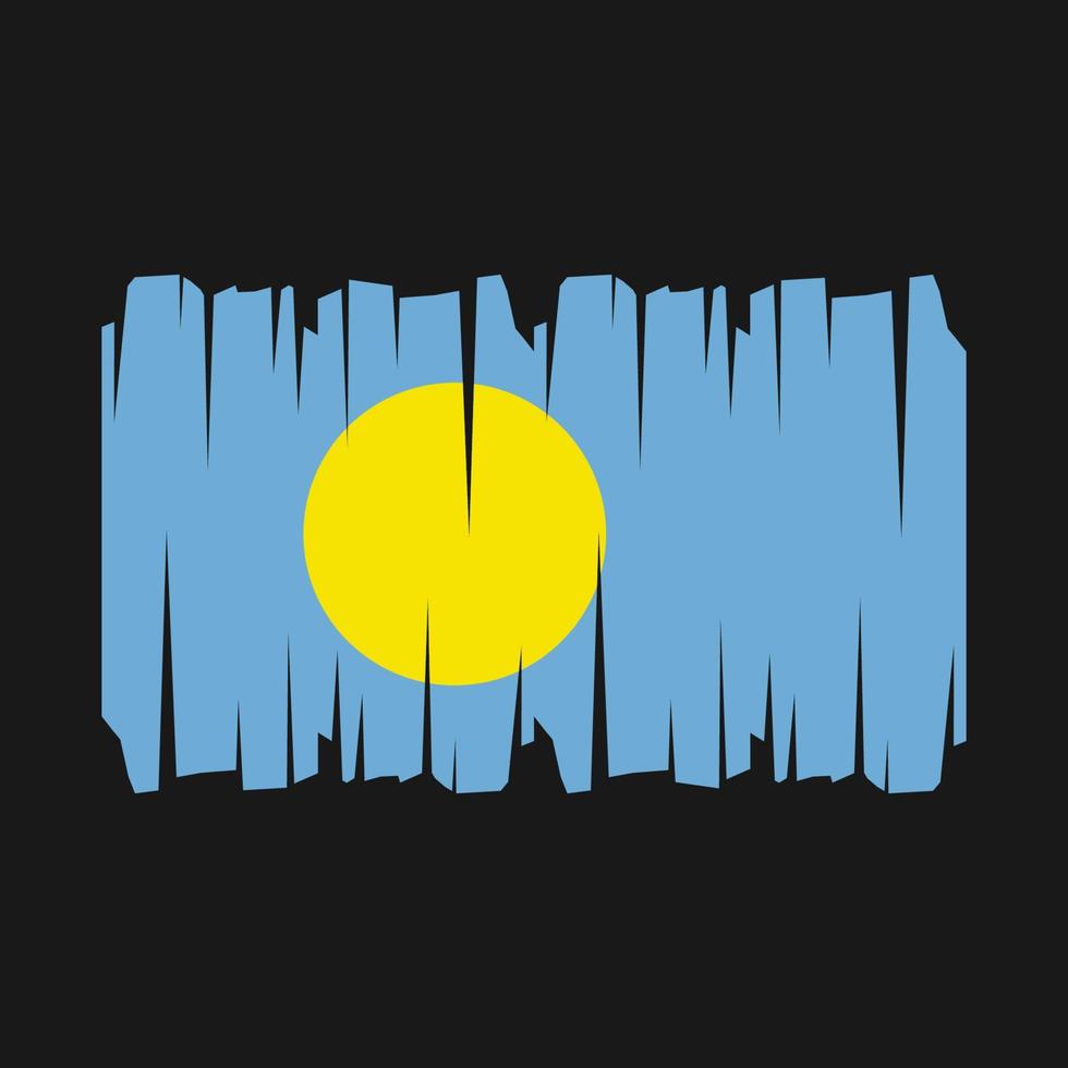 Palau Flag Vector