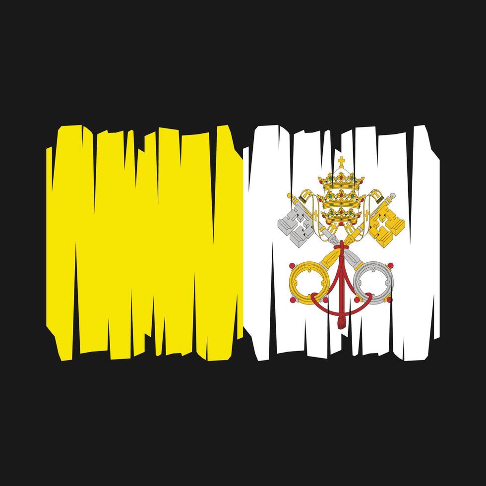 vector de la bandera del vaticano