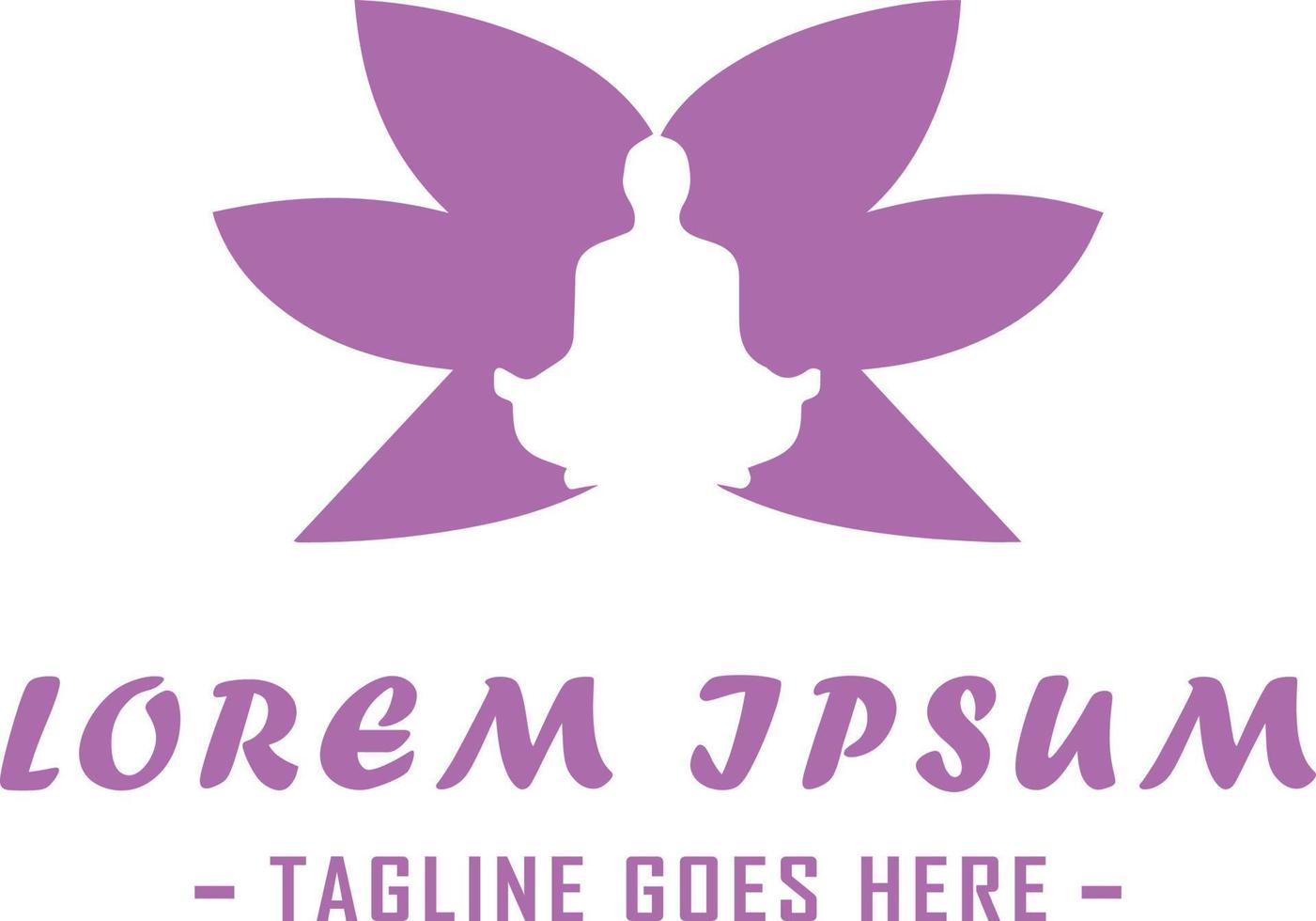 A soothing logo design featuring the silhouette of a woman in a yoga pose with a butterfly and flower, representing growth, transformation, and renewal vector