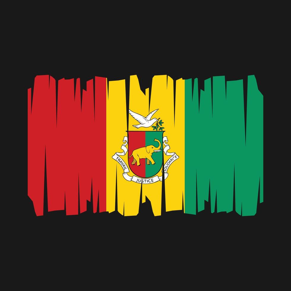 Guinea Flag Vector