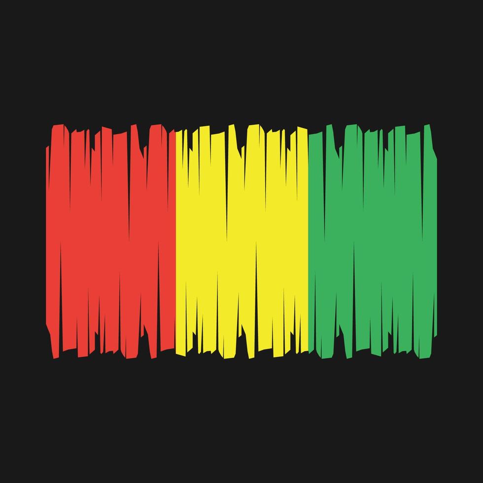 Guinea Flag Vector