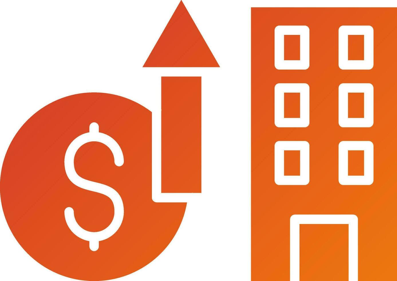 merging Growth Company Icon Style vector