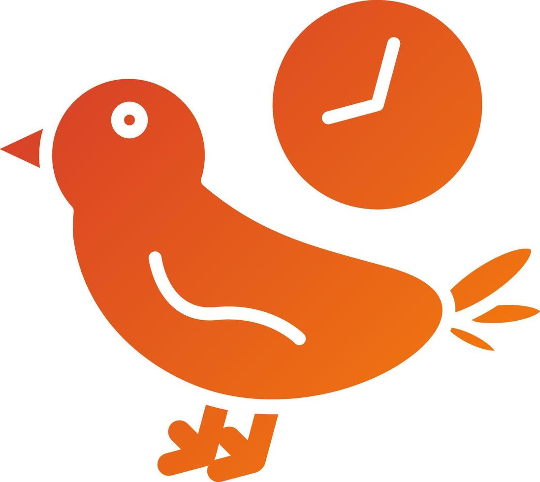arly Bird Icon Style vector