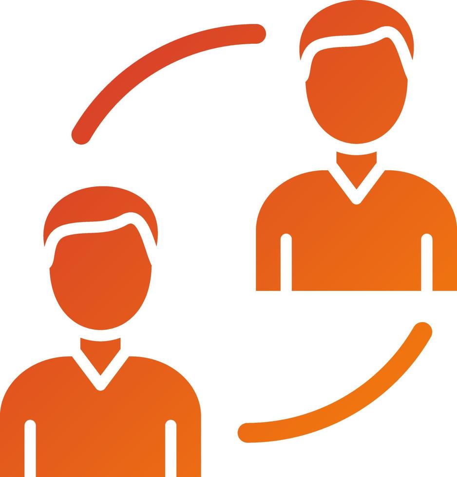 2P Lending Icon Style vector