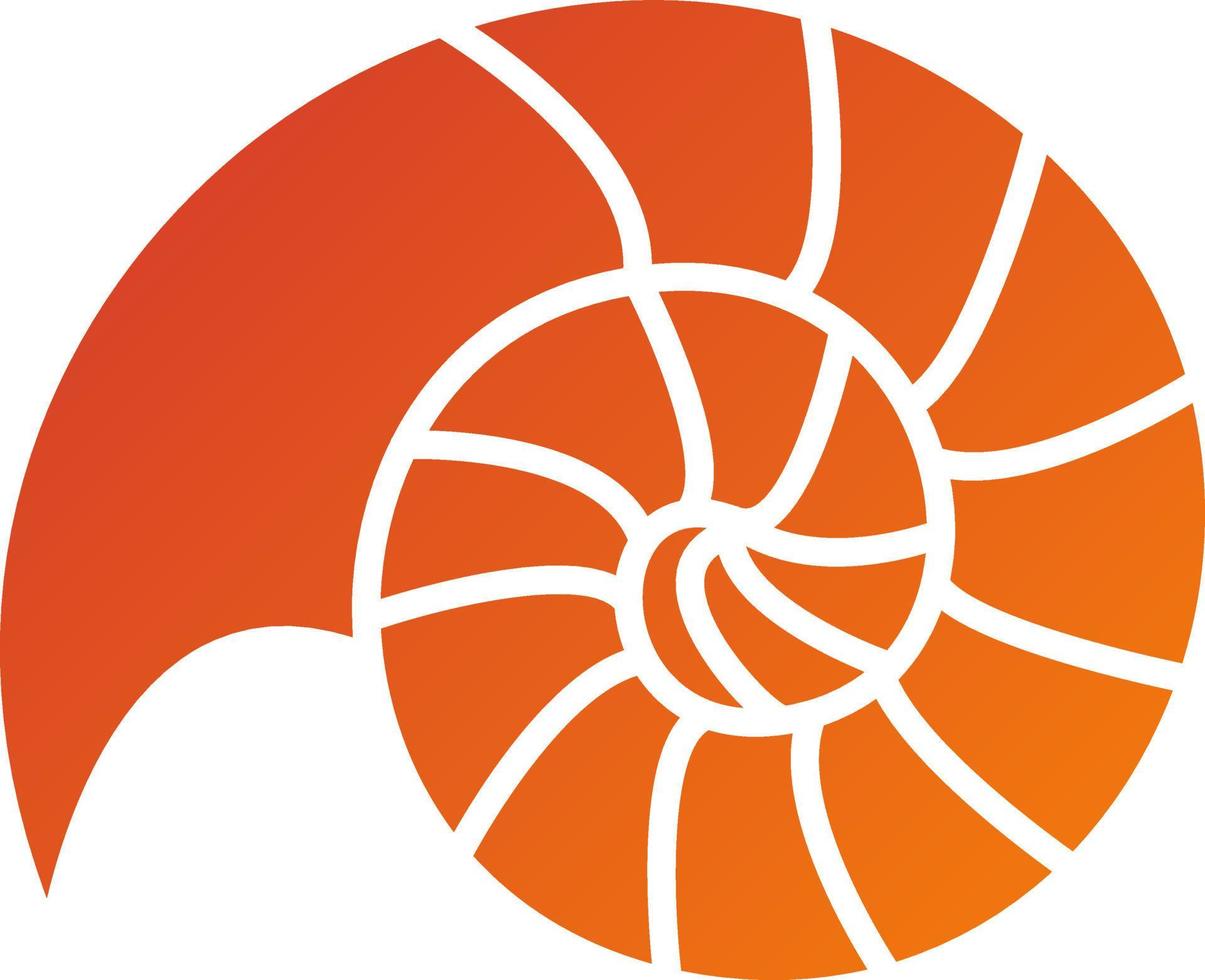 piral Shell Icon Style vector