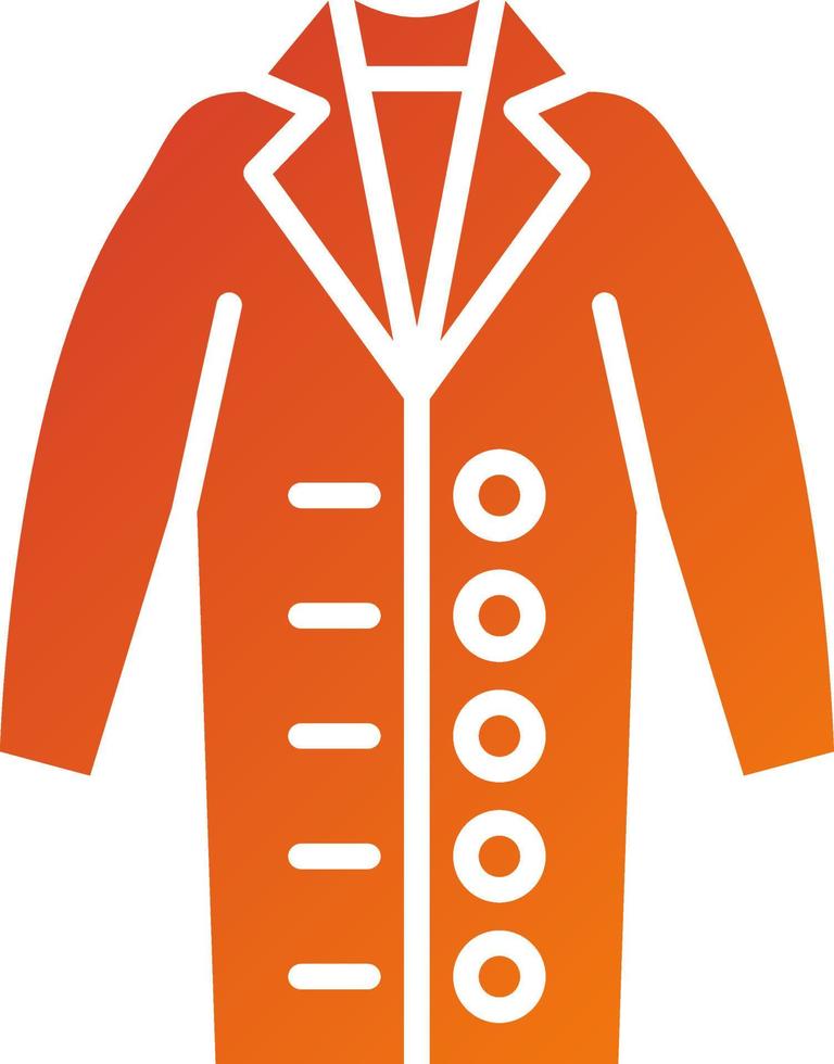 ong Coat Icon Style vector