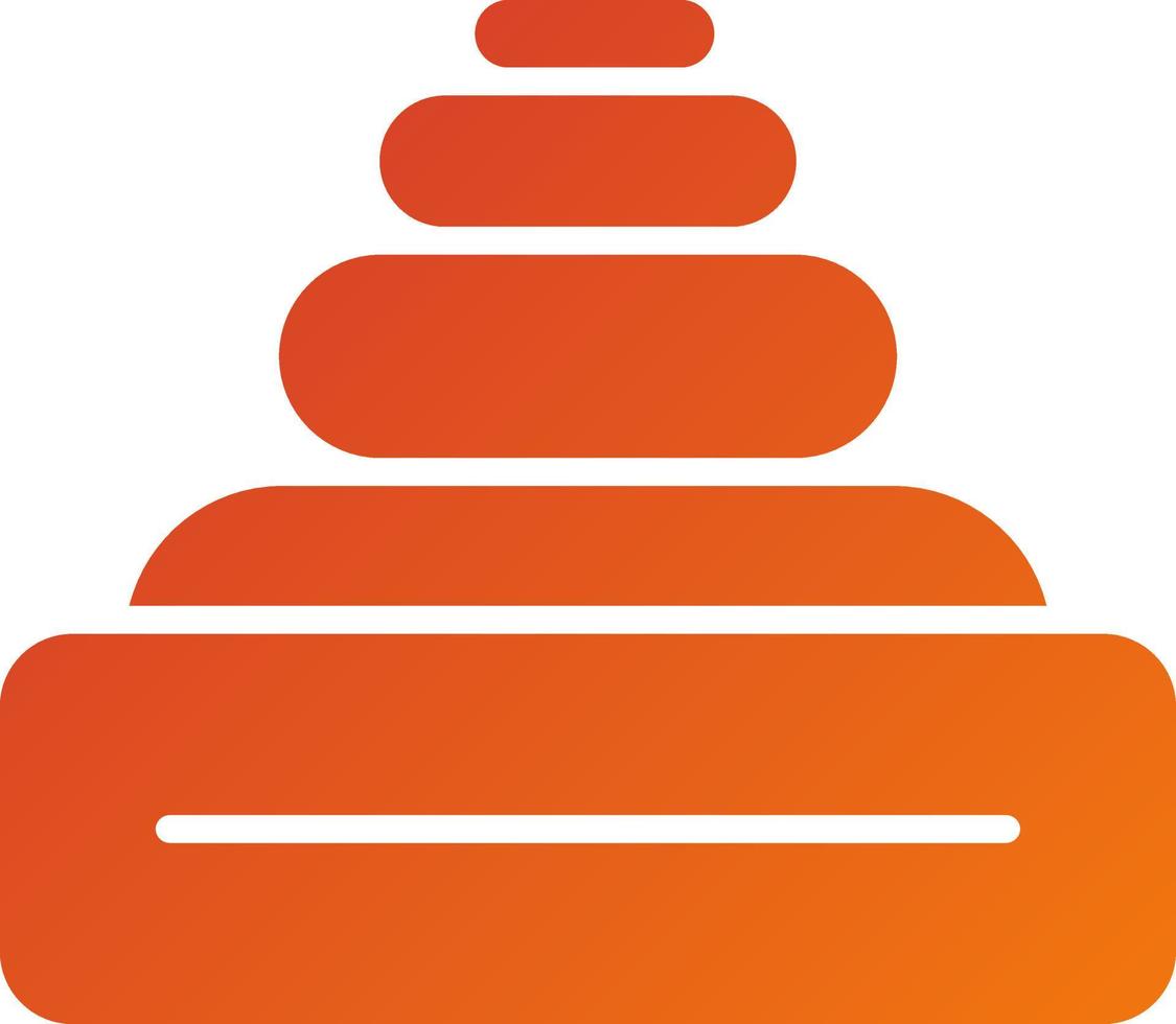 Stack Toy Icon Style vector