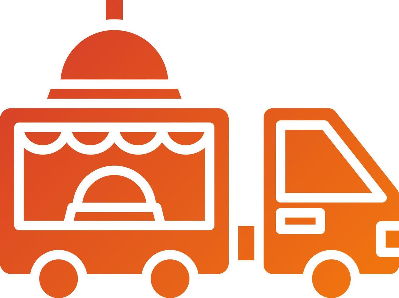 ood Truck Catering Icon Style vector