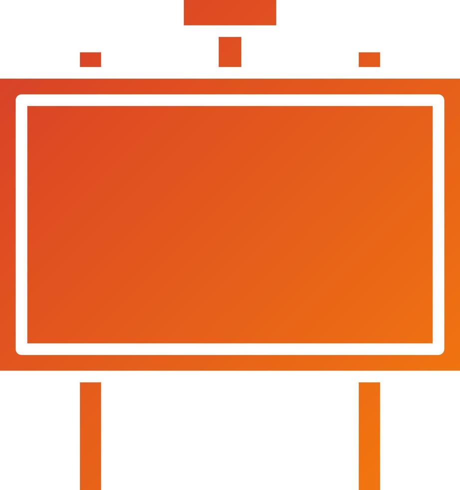 Signboard Icon Style vector