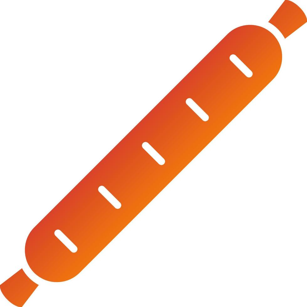 Hot Sausage Icon Style vector