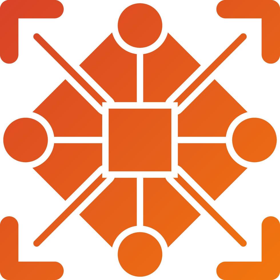 Pattern Recognition Icon Style vector