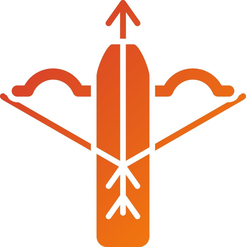 Cross Bow Icon Style vector