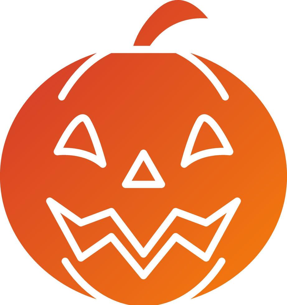 Jack O-Lantern Icon Style vector